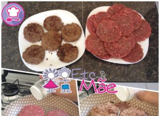 Receita de hambúrguer caseiro saudável
