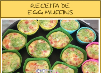 Receita de egg muffin de legumes