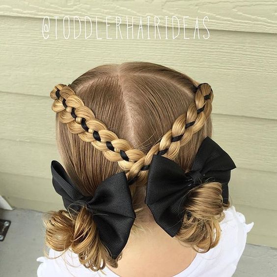 Penteado infantil simples com laço: passo a passo fácil