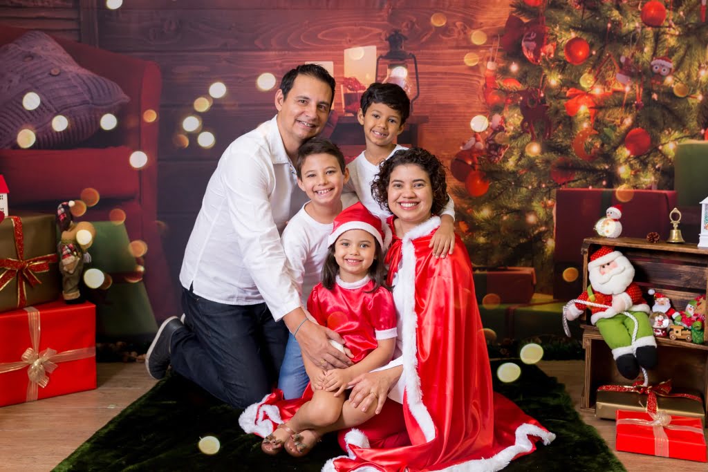 fotos de natal em familia estudio